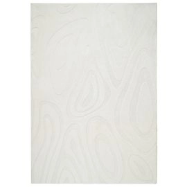 Vaskbar myk Ryateppe Fuzzy Meia Offwhite