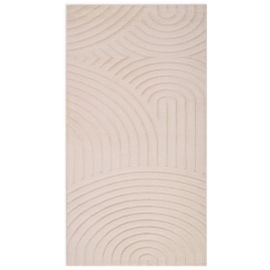 Løper Rabbit Bene Lys Beige Vaskbart Pels-teppe