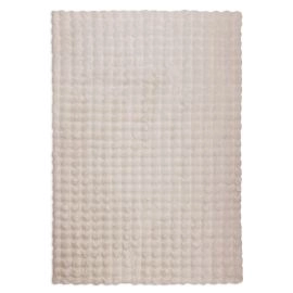 Vaskbart Pels-teppe Rabbit Bubble Lys Beige