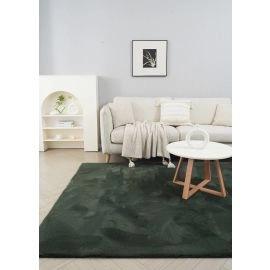 Pels Teppe Rabbit Eco Mørk Grønn