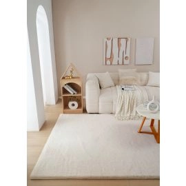 Pels Teppe Rabbit Lux Lys Beige