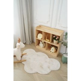 Barneteppe Myk PelslookMyk Pelslook Rabbit Cloud Lys Beige