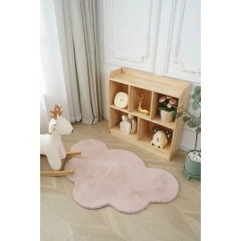 Barneteppe Myk PelslookMyk Pelslook Rabbit Cloud Rosa