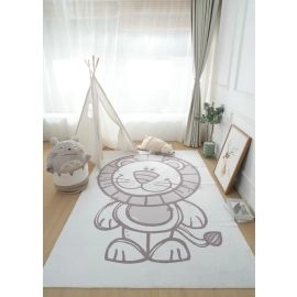 Barneteppe Zappy Lion Krem