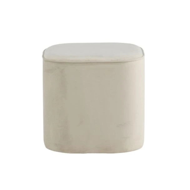Adela Velvet Vit Puff