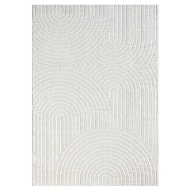 Denne produkten heter Bella Zen, laget av Polyester & Polypropylen materiale med en vakker Offwhite farge – SE Mattor