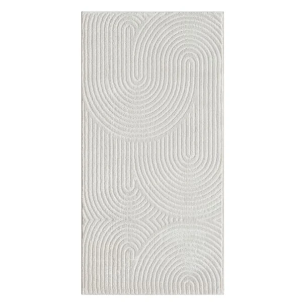 Denne produkten heter Bella Zen, laget av Polyester & Polypropylen materiale med en vakker Offwhite farge – SE Mattor