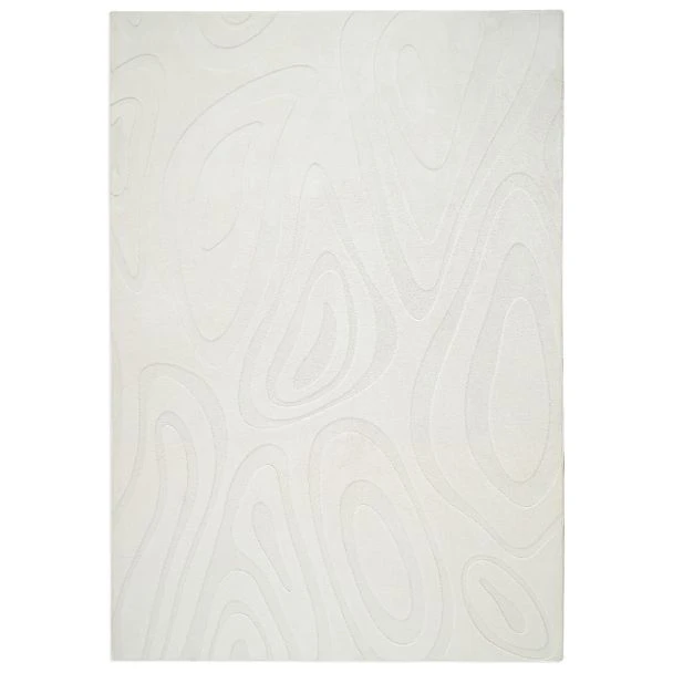 Vaskbar myk Ryateppe Fuzzy Meia Offwhite
