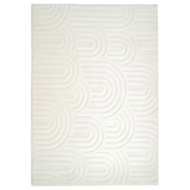 Vaskbar myk Ryateppe Fuzzy Soma Offwhite