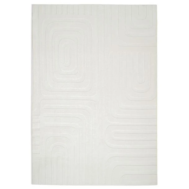 Vaskbar myk Ryateppe Fuzzy Vega Offwhite