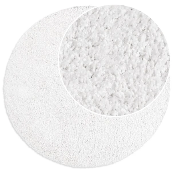 Denne produkten heter Lazy, laget av Polypropylen materiale med en vakker Hvit farge – SE Mattor