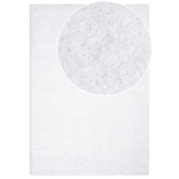 Denne produkten heter Lazy, laget av Polypropylen materiale med en vakker Hvit farge – SE Mattor