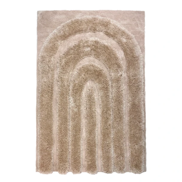 Denne produkten heter Moody Bow, laget av Polyester materiale med en vakker Beige farge – SE Mattor