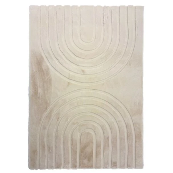 Denne produkten heter Rabbit Zen, laget av Polyester materiale med en vakker Lys Beige farge – SE Mattor