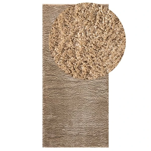 Denne produkten heter Softy, laget av Polypropylen materiale med en vakker Mørk Beige farge – SE Mattor