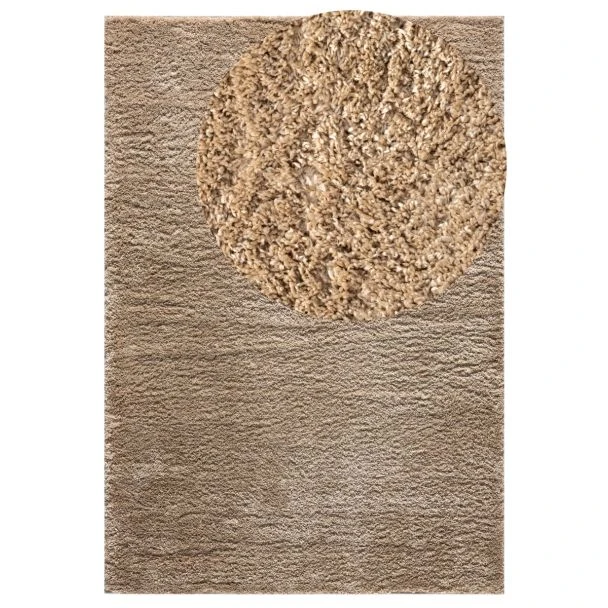 Denne produkten heter Softy, laget av Polypropylen materiale med en vakker Mørk Beige farge – SE Mattor